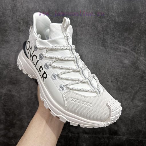 Top Of The Line Moncler Trailgrip Round Toe Lace Up Anti Slip Low Top White And Black ️ The Sho sewv0umd - Image 22