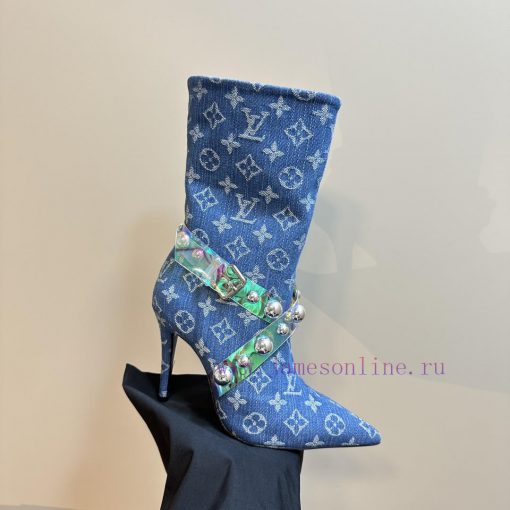 Louis Vuitton 2024Top LV Cowboy Boots With Genuine Original Cowhide Material And 11 Replicated ipaj4kqt - Image 8