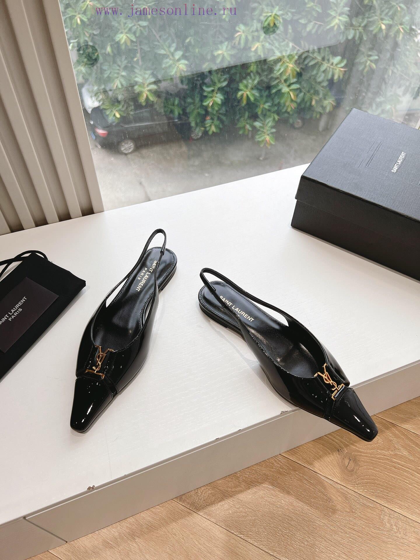 YSL Saint Laurent SAINT LAURENT 2024 Pointed Flat SandalsWho Loves These Retro Animal Patterned ql9o9kr3 - Image 3