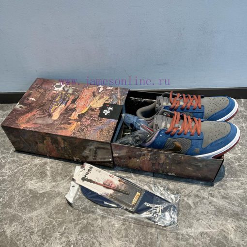Top Custom Sneakers Nike Dunk Low NO.205 Black Myth Wukong Xiangyun Dragon Pattern Game Theme D podb4im6 - Image 3