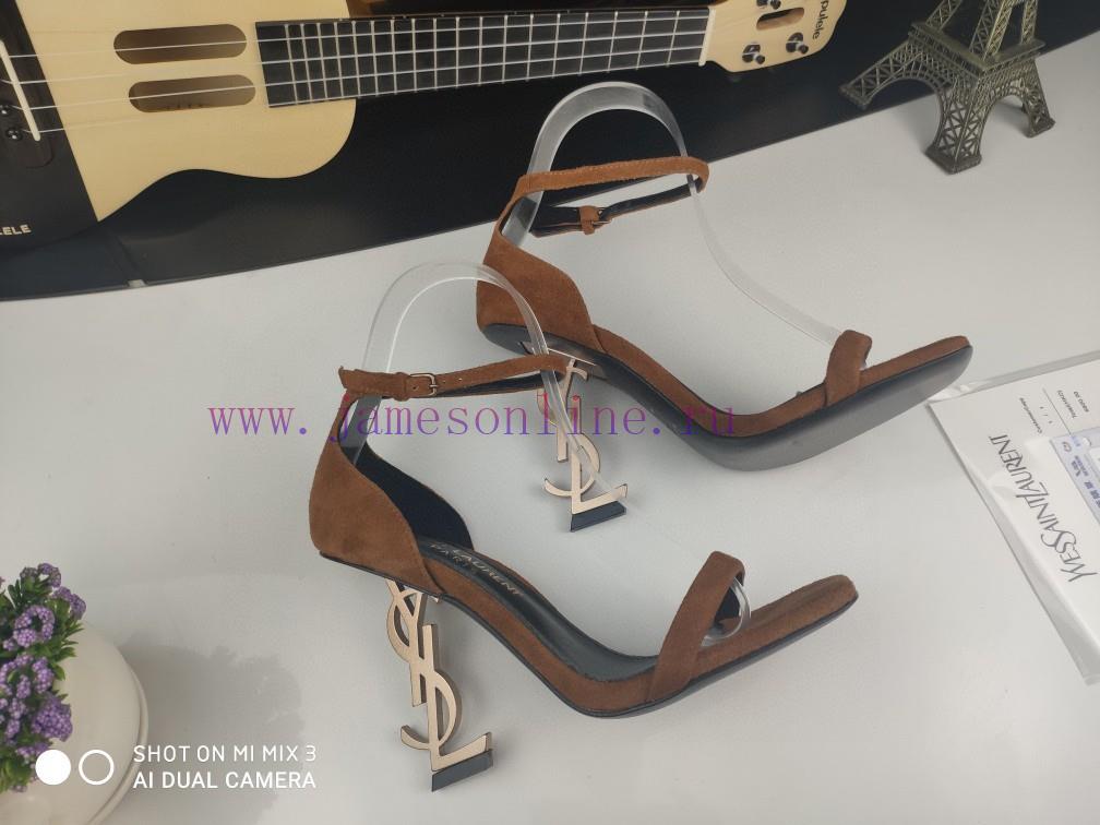 Classic Style Of RiceSAINT LAURENT YSL Letter Metal Buckle Baked Paint YSL Letter And High-heel 920jzttj - Image 7