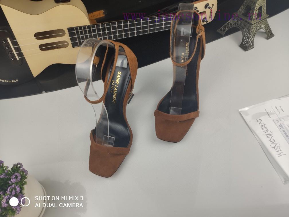 Classic Style Of RiceSAINT LAURENT YSL Letter Metal Buckle Baked Paint YSL Letter And High-heel 920jzttj - Image 9