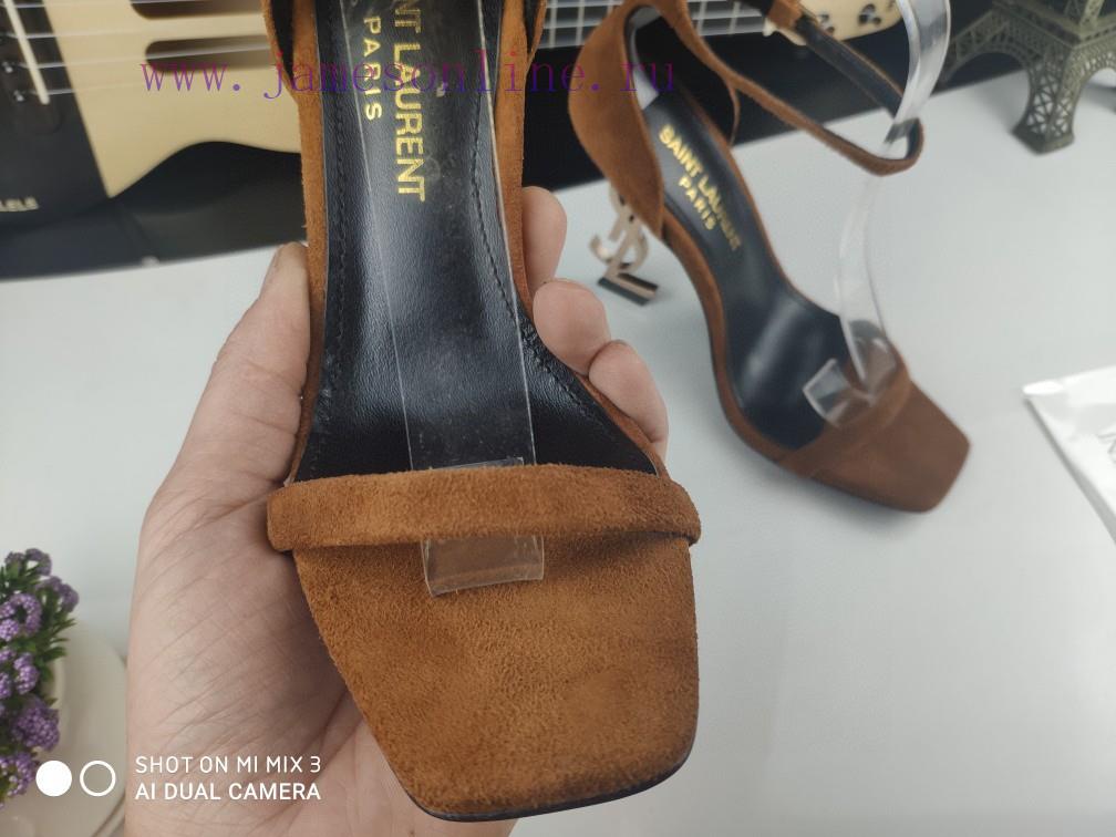 Classic Style Of RiceSAINT LAURENT YSL Letter Metal Buckle Baked Paint YSL Letter And High-heel 920jzttj - Image 13