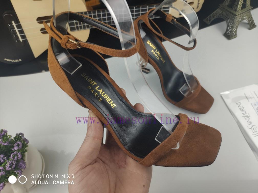 Classic Style Of RiceSAINT LAURENT YSL Letter Metal Buckle Baked Paint YSL Letter And High-heel 920jzttj - Image 21