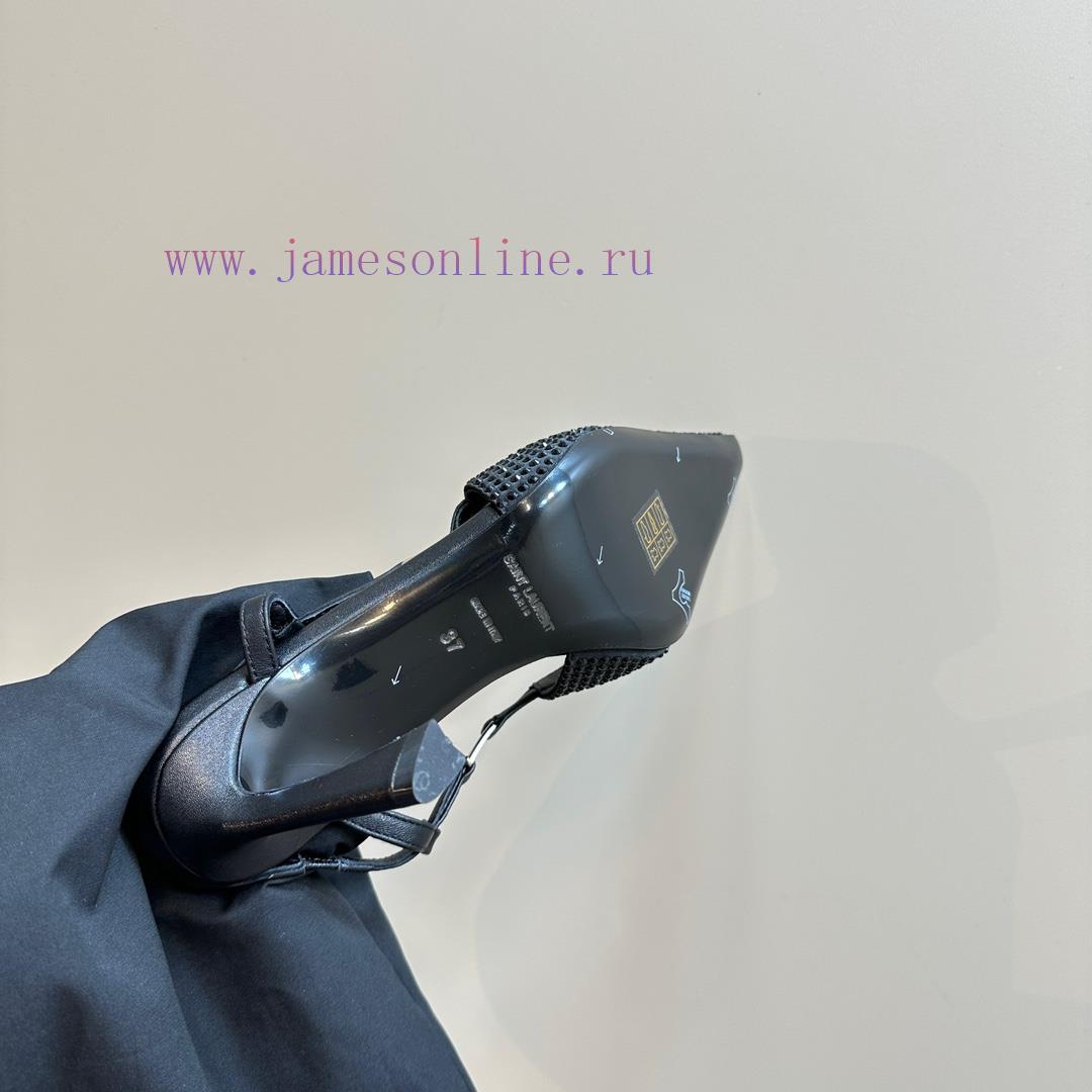 YSL Saint Laurent - SS2024 New Autumn Collection Diamond High Heel Sandals2024 Series High-heel fpskq98m - Image 19