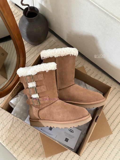𝐔*g ₂₀₂₄ . Curly Three Breasted Snow BootsMilard Girl's Dream Boots~Handmade Top Layer Of Cow S 0jp8y599 - Image 3