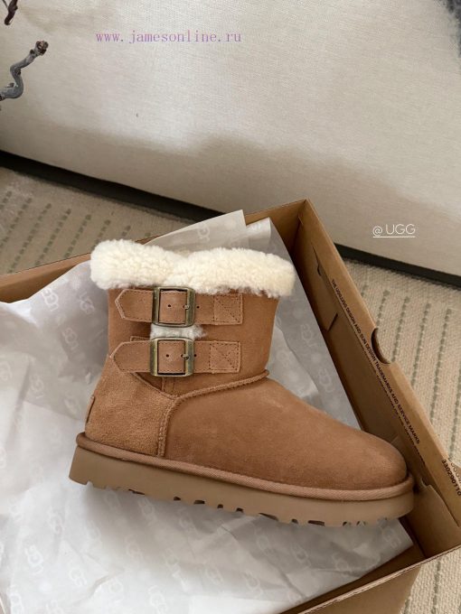 𝐔*g ₂₀₂₄ . Curly Double Breasted Snow BootsMilard Girl's Dream Boots~Handmade Top Layer Of Cow 338zu2b7 - Image 7