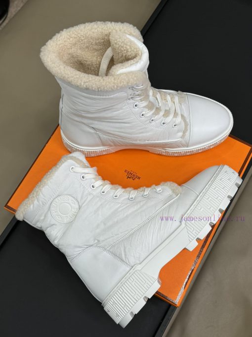 Herme…s Fw24 New Arrival～Hermes Classic Cotton Boots 24 Autumn/Winter New ColorsThe Foam Materi qj28xsek - Image 7