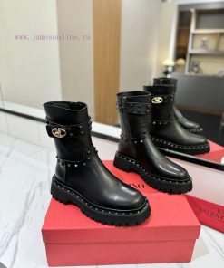VALENTINO GARAVANIVL - V Knight Boots - Outer V-Lock Layout Design - Inner Zipper Opening Top G jr2oihqa