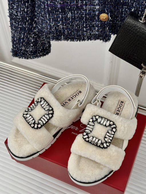 Roger Vivier/RV24s Autumn/Winter New ProductsThick Bottom Square Buckle Diamond Buckle Series H 1raexz8u - Image 3