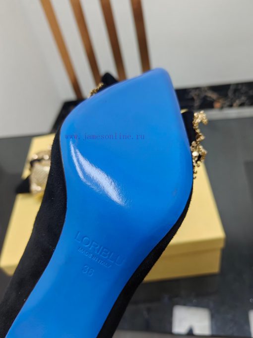 Loriblu Italian Luxury BrandBlue Luo Rui Jian Lan Weighing Bottom ShoesThe Deep Blue Outsole Is ccd92s2f - Image 7
