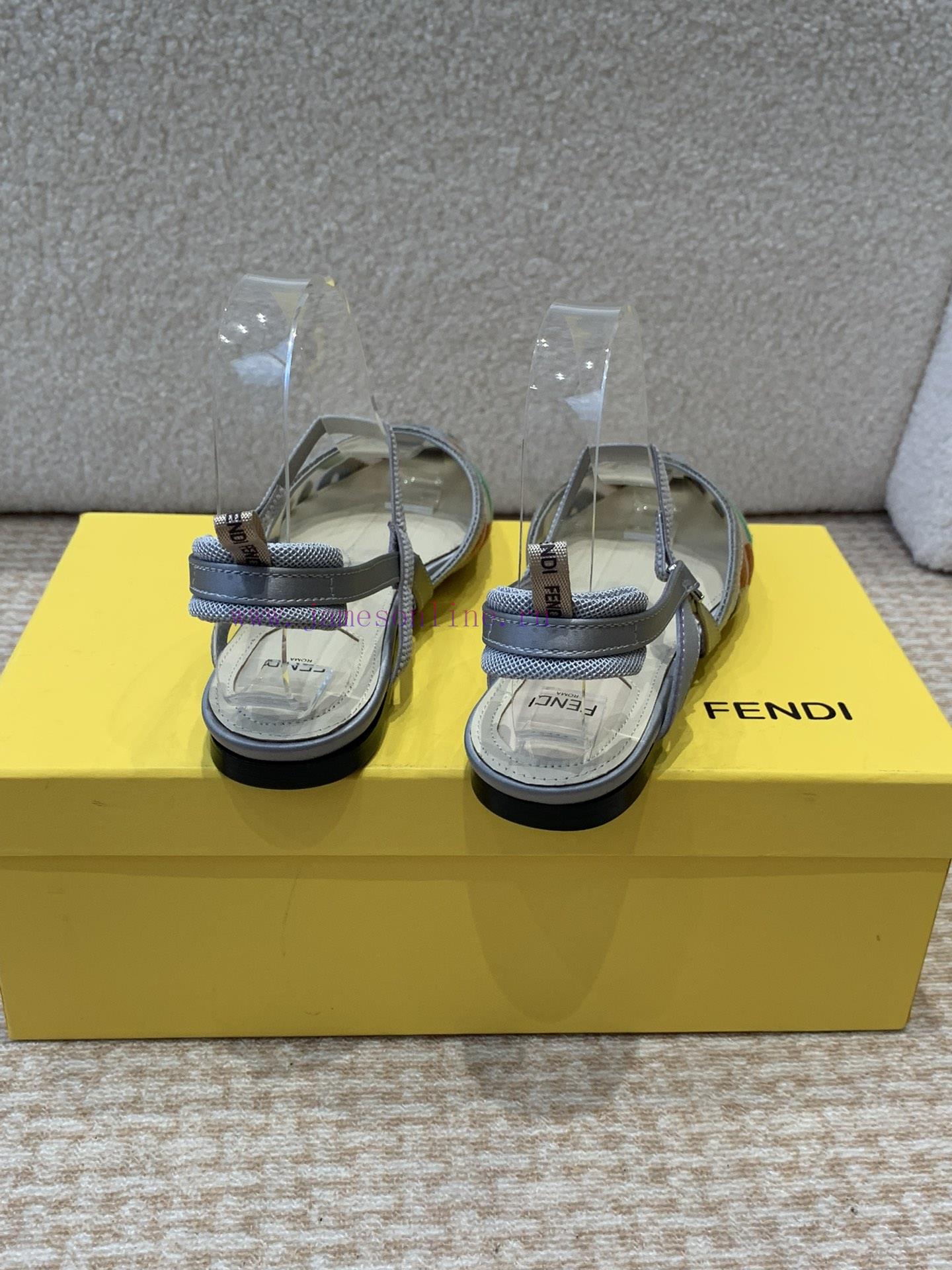 Fendi 24ss Fendi Series Double FF Pointed High-heeled SandalsA Must-have FF Trailer Every Year. engpmmem - Image 7
