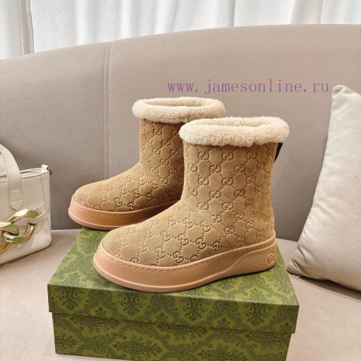 Popular P GG Gucci2024 New Women's And Ankle Boots Wool Boots. This Cruise 2024 Boot Is Both St h8qvkvvd