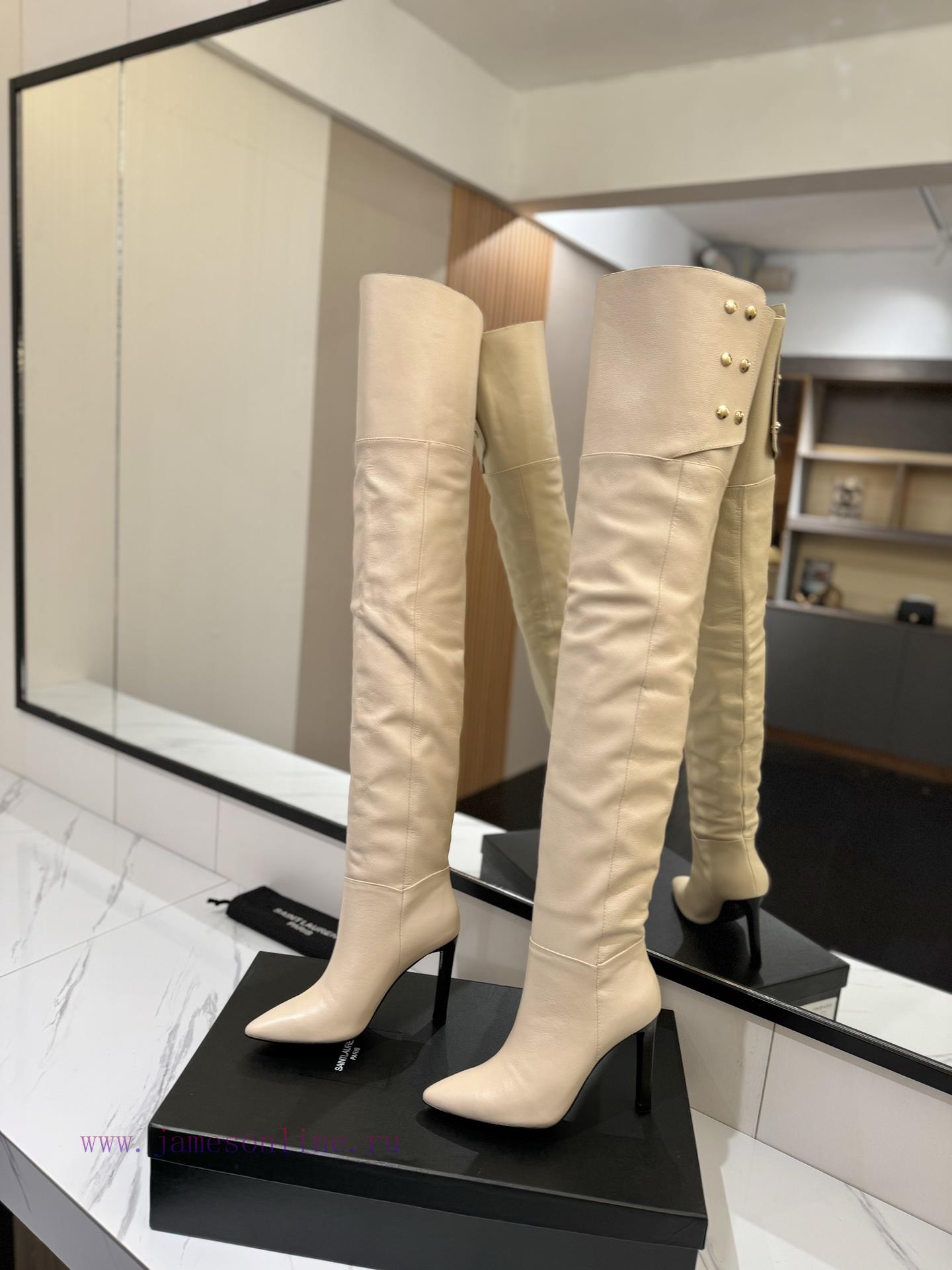 Saint Lauren YSL Saint LaurentCustomized Version Of The Great Overlord BootsClassic King Autumn 7lyndwwq - Image 7