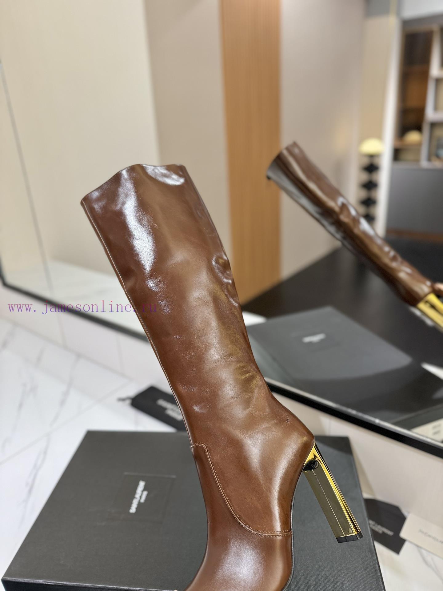 Saint Laurent Saint LaurentAutumn And Winter Hot Boots Side Zipper Simple And Fashionable Boots 6fsez0sg - Image 8