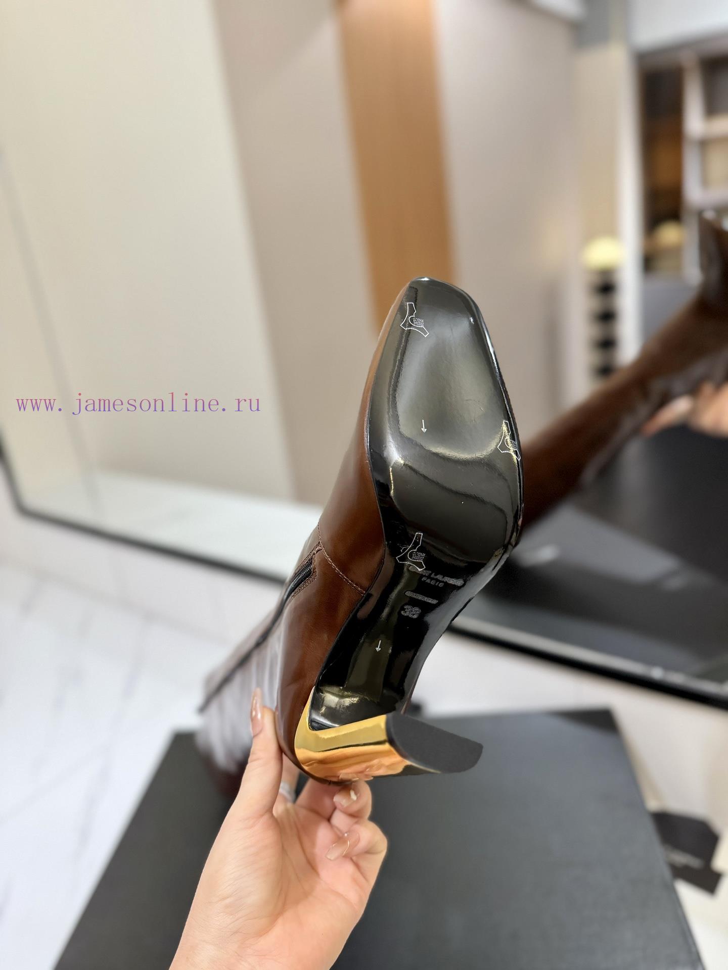 Saint Laurent Saint LaurentAutumn And Winter Hot Boots Side Zipper Simple And Fashionable Boots 6fsez0sg - Image 10