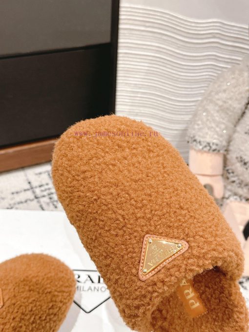 Top QualityPrada Fw24 New Arrival～P Home 2024 Autumn/Winter New Hairy SlippersHow Could A Pair cb5btldg - Image 9