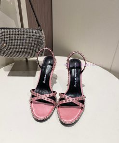 Alexander Wang Spring/Summer King High Quality High Heel Sandals Original Logo With White Lette nx6q4ezm