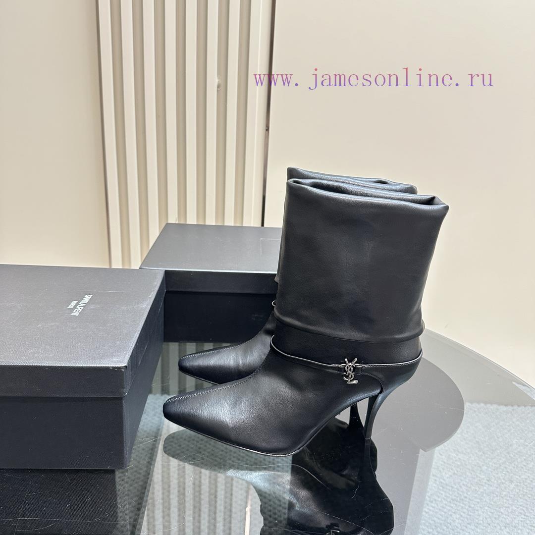 Saint Lauren YSL Saint LaurentSide Zipper Short Boot VersionThe Latest Autumn And Winter 2024 V j9nkrntp - Image 2