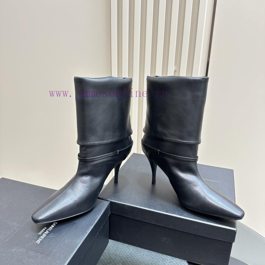 Saint Lauren YSL Saint LaurentSide Zipper Short Boot VersionThe Latest Autumn And Winter 2024 V j9nkrntp - Image 6