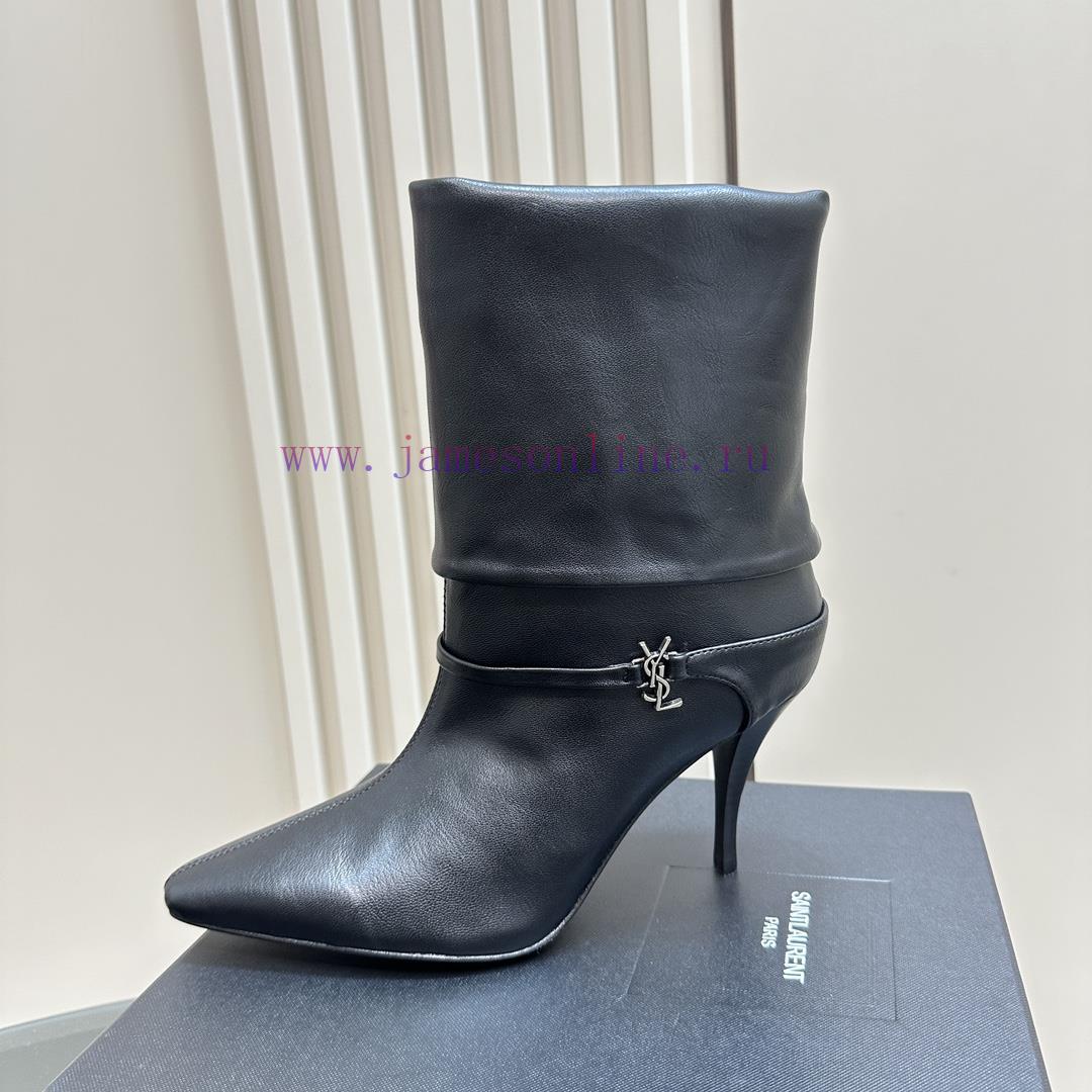 Saint Lauren YSL Saint LaurentSide Zipper Short Boot VersionThe Latest Autumn And Winter 2024 V j9nkrntp - Image 7