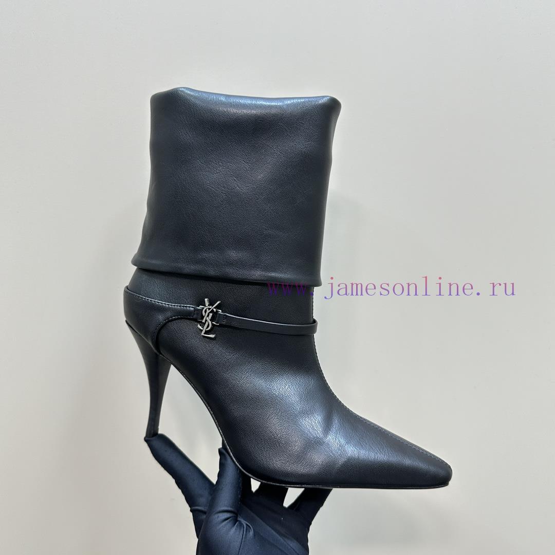 Saint Lauren YSL Saint LaurentSide Zipper Short Boot VersionThe Latest Autumn And Winter 2024 V j9nkrntp - Image 8