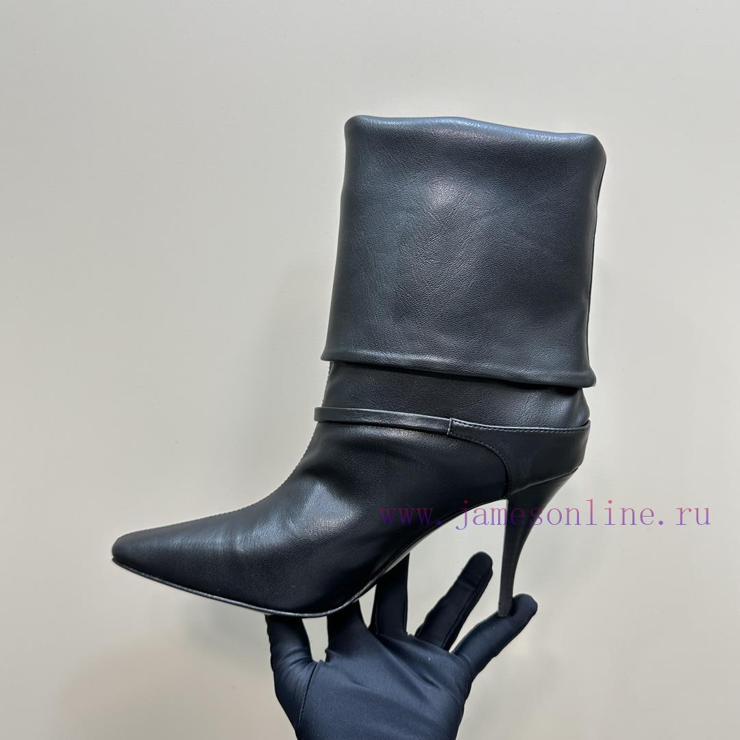 Saint Lauren YSL Saint LaurentSide Zipper Short Boot VersionThe Latest Autumn And Winter 2024 V j9nkrntp - Image 10
