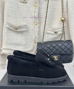 Chanel | Chanel Classic Backpack Buckle Flip CoverThick Soled Hairy Shoes Le Fu ShoesI Can't Li wrri83a4