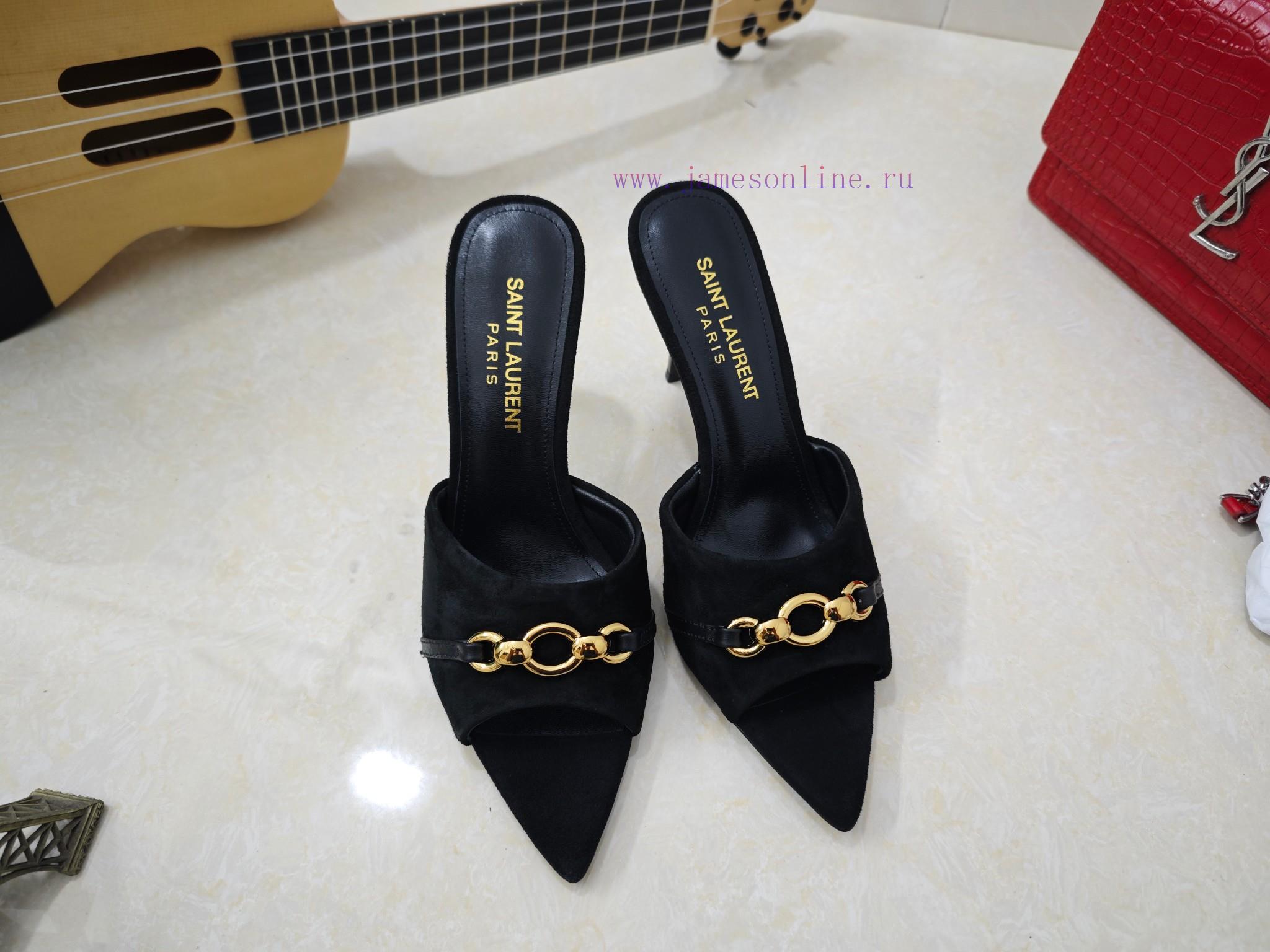 Saint Laurent Fine Heeled YSL Sandals In Early Spring 2025 Synchronized YSL Decoration Classic 3grqpk4y - Image 2