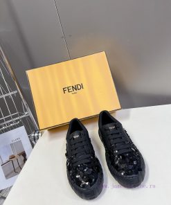 FENDI Spring/Summer Fashion Bead Casual ShoesLow Cut Design Combined With Thick Bottom Structur oeif3fx8