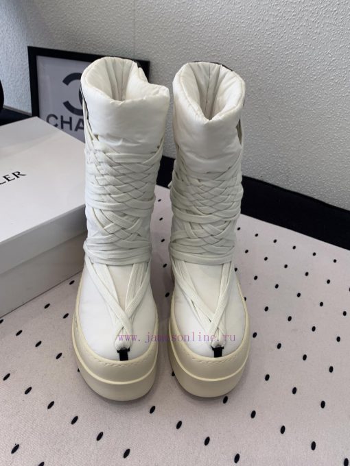 Men's Size 10 RO Owens Rickowens Mainline Shoelace Crossover Snow BootsThe Imported Fabric Mate rtd7iu2b