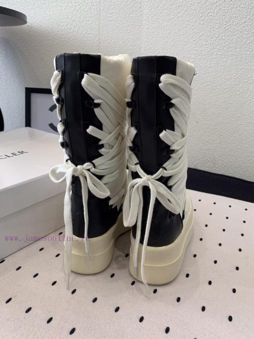 Men's Size 10 RO Owens Rickowens Mainline Shoelace Crossover Snow BootsThe Imported Fabric Mate rtd7iu2b - Image 8
