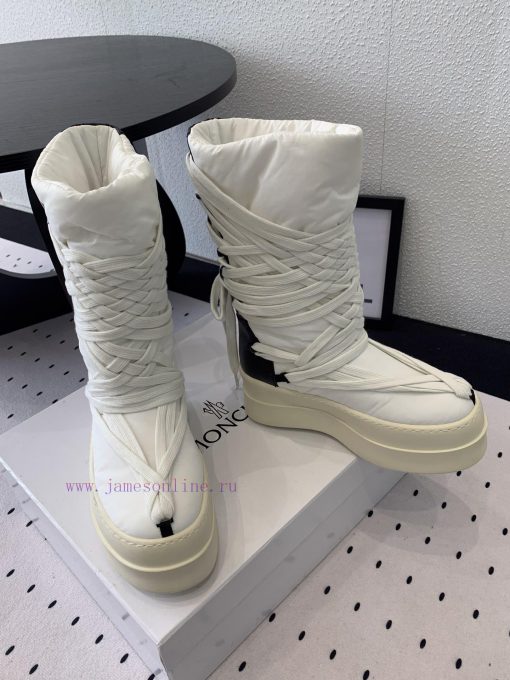 Men's Size 10 RO Owens Rickowens Mainline Shoelace Crossover Snow BootsThe Imported Fabric Mate rtd7iu2b - Image 9