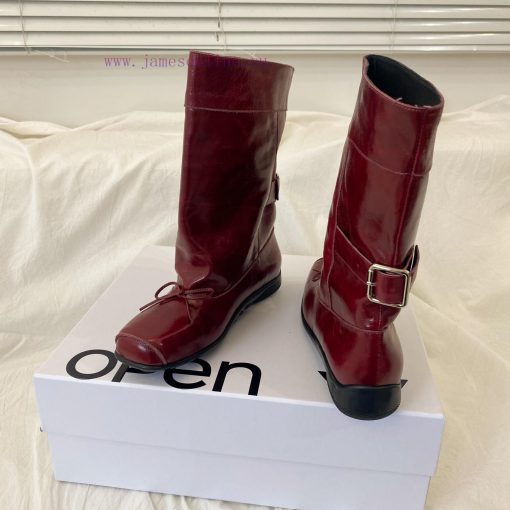 Openyy Short BootsTube Height 23cm Tube Circumference 28cmHeight 3.5cmCowhide Fabric35-39 Size ceiaiada - Image 3