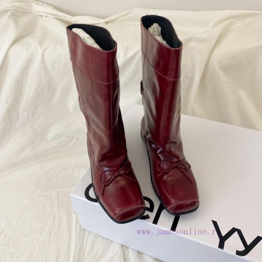 Openyy Short BootsTube Height 23cm Tube Circumference 28cmHeight 3.5cmCowhide Fabric35-39 Size ceiaiada - Image 4
