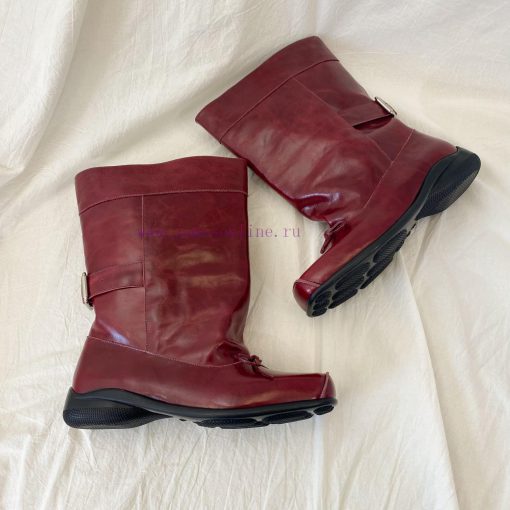 Openyy Short BootsTube Height 23cm Tube Circumference 28cmHeight 3.5cmCowhide Fabric35-39 Size ceiaiada - Image 7