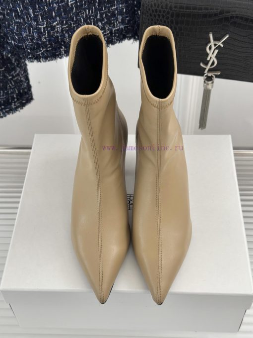 Toteme Designer Niche Brand Classic Autumn And Winter Kitten With Pointed Toe BootsA Niche Bran k4plh17c - Image 7
