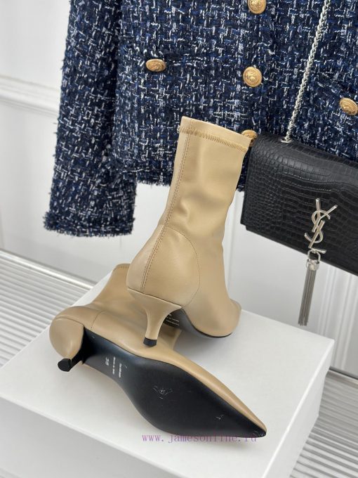 Toteme Designer Niche Brand Classic Autumn And Winter Kitten With Pointed Toe BootsA Niche Bran k4plh17c - Image 10