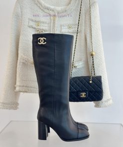 Chanel | Chanel 24c Autumn/Winter New ProductsDouble C Thick Heel Boots SeriesThe Shoe Upper Is auetzkip