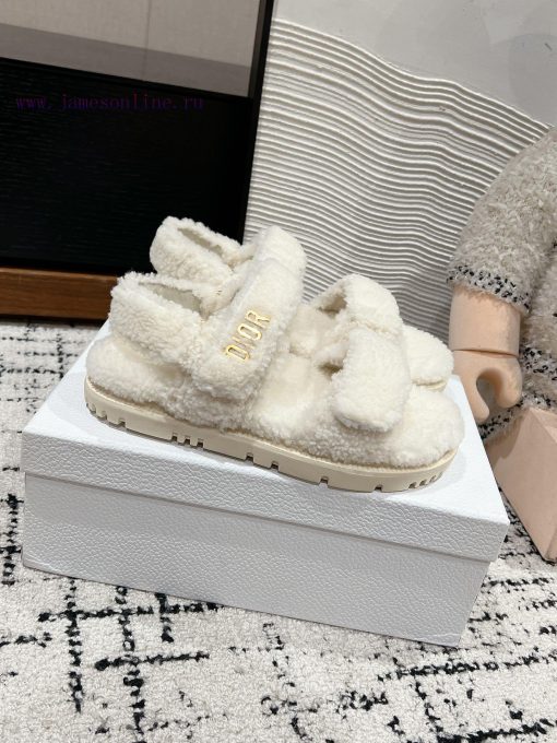 Top Qualitydior Fw24 New Arrival～Dior 2024 Autumn/Winter New Wool SlippersThe Fur Is Integrated ggph4vqv - Image 4