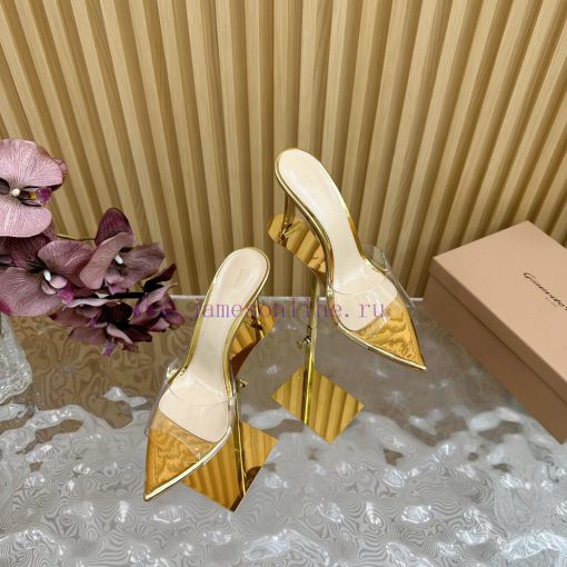 Gianvito Rossi 2024 Classic Pointed PVC Film High Heels Half Drag————————————Its Appearance Is knbpnvk3 - Image 2