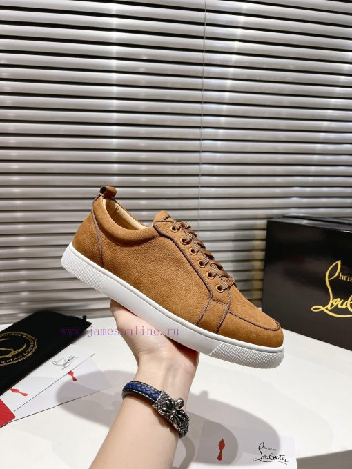 ╔ Low Cut Brown Frosted Leather Style ╗️Top Level Customized 2024 𝐬𝐬𝑪𝒉𝒓𝒊𝒔𝒕𝒊𝒂𝒏 𝑳𝒐𝒖𝒃𝒐𝒖𝒕𝒊𝒏Whether ifbjtx3e - Image 7