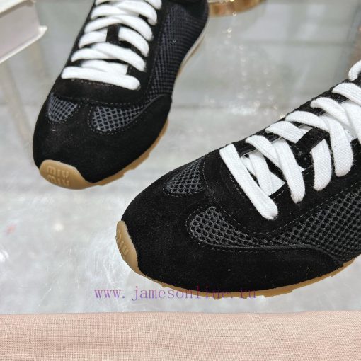 MiuMiu 25 Spring/Summer New Style Design Comfortable Splicing Mesh White Shoes Comfortable Brea nuv1vc7l - Image 7