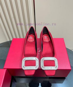 Top TierRoger Vivie * | RV Classic Silk Water Diamond Buckle SeriesOriginal Customized Shoe Las qxae53xf