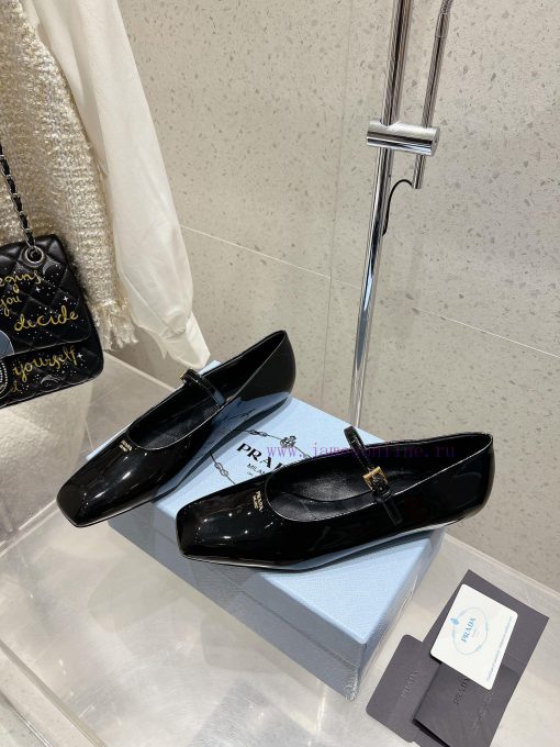 Prada 25ss Early Spring New Stunning Square Toe Flat Mary Jane Single ShoeThe Long-awaited Beau ct24rdkf - Image 3