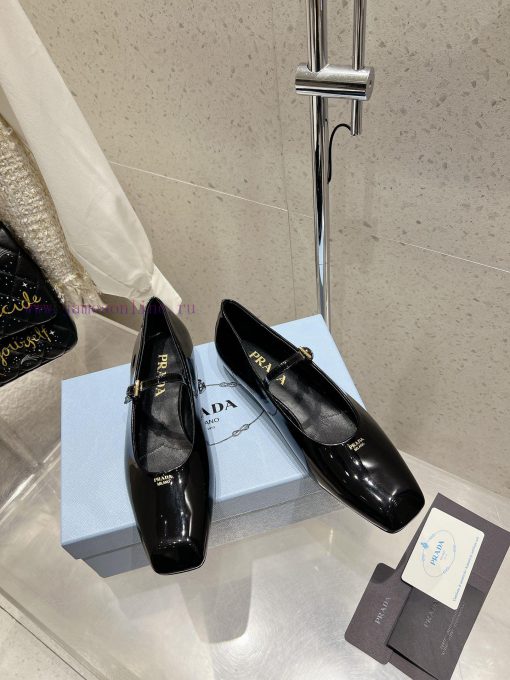 Prada 25ss Early Spring New Stunning Square Toe Flat Mary Jane Single ShoeThe Long-awaited Beau ct24rdkf - Image 4