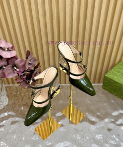 GUCCI 2024 Spring Fashion Style Crystal Transparent Slope And High Heels M ü Ller Straw———————— 7lq8zd99