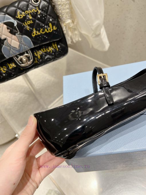 Prada 25ss Early Spring New Stunning Square Toe Flat Mary Jane Single ShoeThe Long-awaited Beau ct24rdkf - Image 9