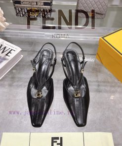 ② ⓪②⑤ Spring And Summer | Fendi FFold Square Head Eel Pattern Dew Heel Sandals〰 〰    〰 〰 Genuin gx6b7t8v