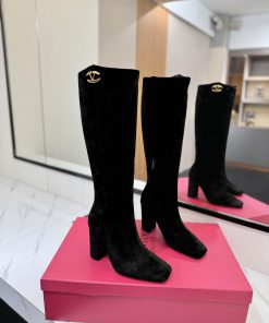 𝑉𝐴𝐿𝐸𝑁𝑇𝐼𝑁𝑂 Valentino New Layout VLOGO SIGNATURE Accessories - High Boots With Internal Side Zipp fd8aaeq5